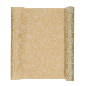 Kraft florist's paper - floral pattern, 50 cm x 10 m