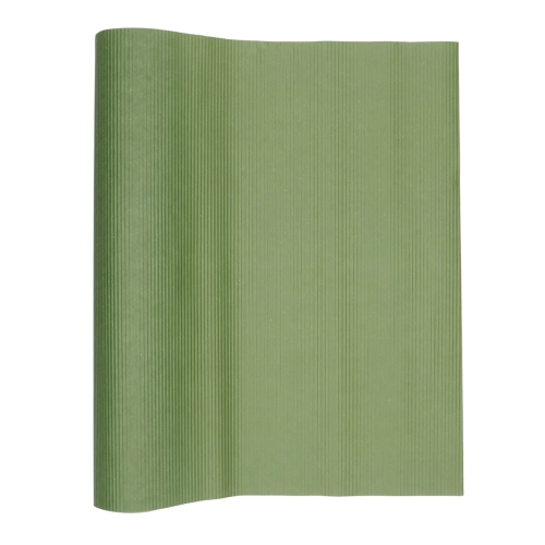 Corrugated wrapping paper - olive green, 50 cm x 10 m