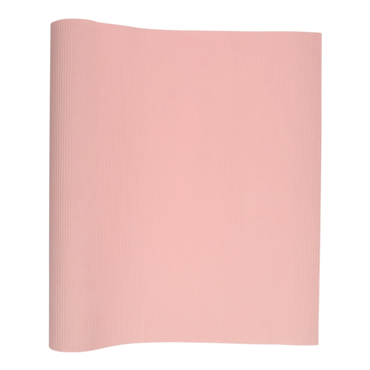 Corrugated wrapping paper - light pink, 50 cm x 10 m