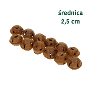 Dzwoneczki metalowe do dekoracji 12 szt.