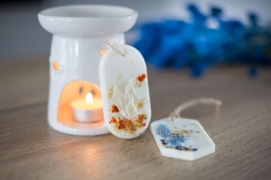 Wachs mit Sojaduft Lampionblume &amp; Lunaria