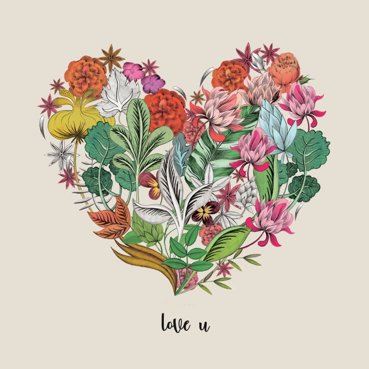 Greeting card "I Flower You"