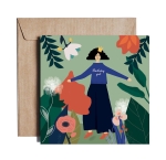 Greeting card "Dancing With The Flowers"