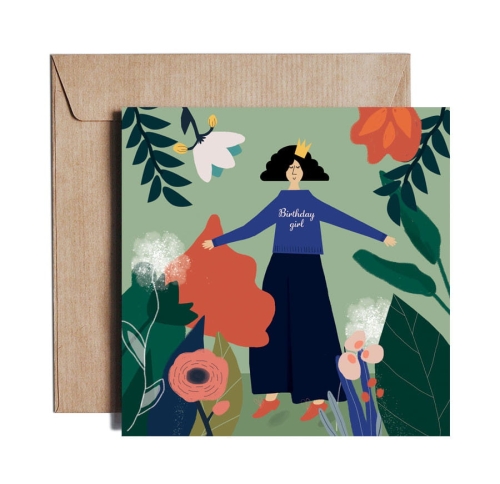 Grußkarte "Dancing With The Flowers"