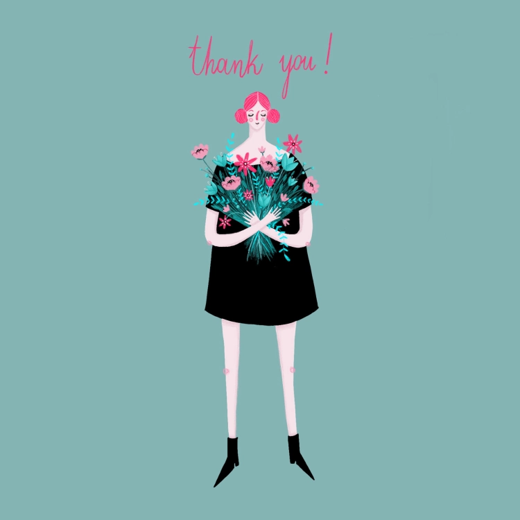Grußkarte "Thank You So Much"