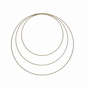 Golden metal hoop - macrame, wreath base 20, 25, 30 cm