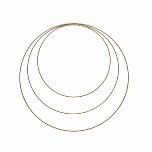 Golden metal hoop - macrame, wreath base 20, 25, 30 cm