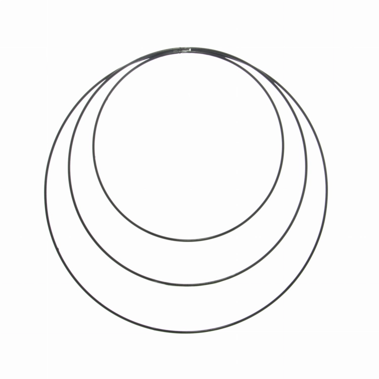 Kranzreifen, schwarz - 20 cm