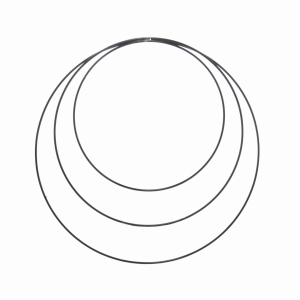 Black metal hoop - macrame, wreath base 20, 25, 30 cm