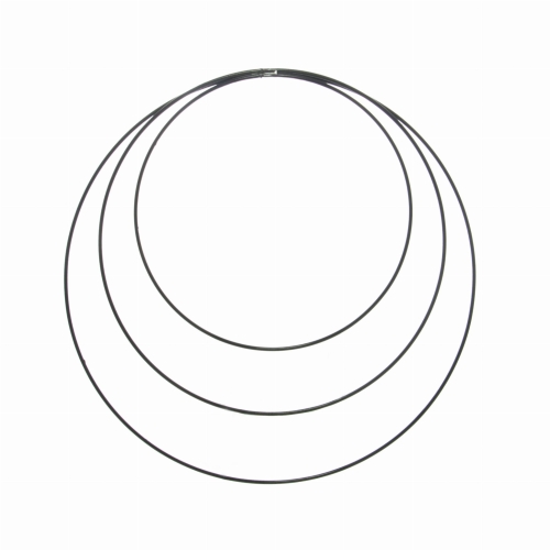 Black metal hoop - macrame, wreath base 20, 25, 30 cm