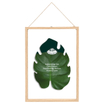 Dried flowers frame - double glass, floating frame - large
