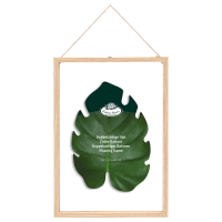 Dried flowers frame - double glass, floating frame - large