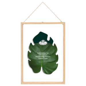 Dried flowers frame - double glass, floating frame - large