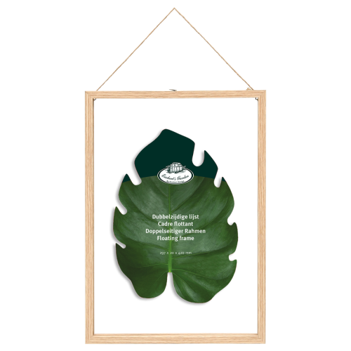 Dried flowers frame - double glass, floating frame - large