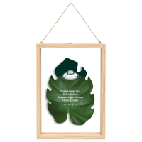 Dried flowers frame - double glass, floating frame - medium