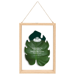 Dried flowers frame - double glass, floating frame - medium