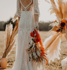 Suszone kwiaty na ślub