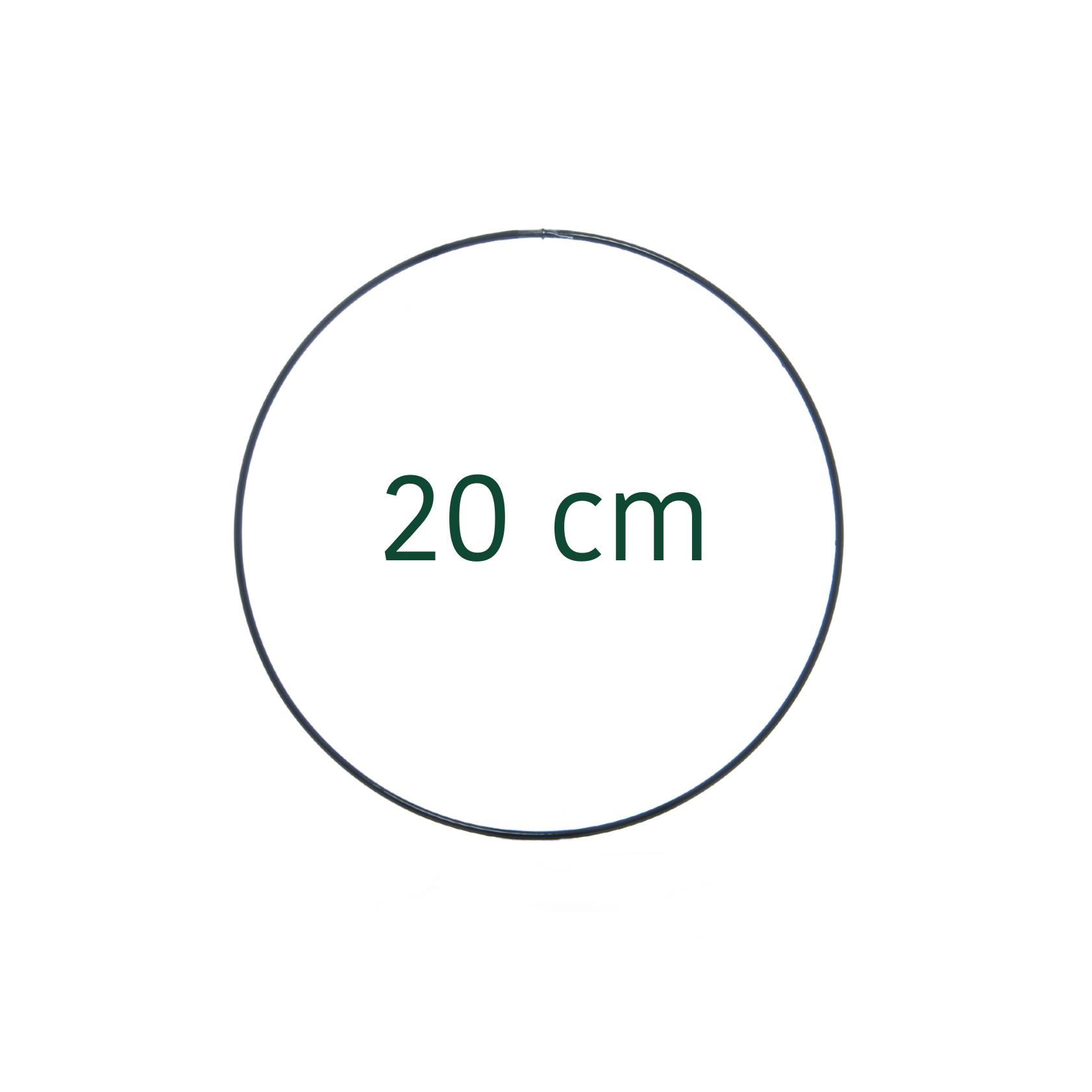 Kranzreifen, schwarz - 20 cm